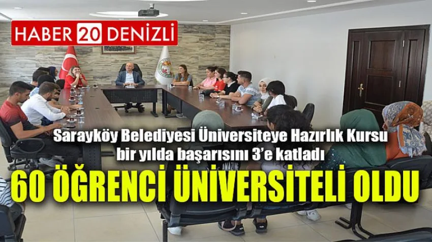 60 Öğrenci Üniversiteli Oldu