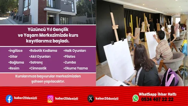Yüzüncü Yıl Gençlik ve Yaşam Merkezi’nde Kurs Kayıtları Başladı