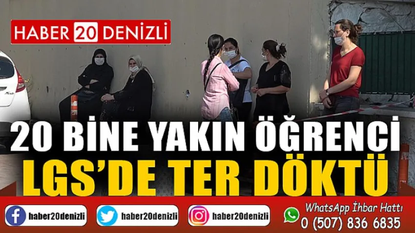 Korona virüsü tedbirleri kapsamında 20 bine yakın öğrenci LGS’de ter döktü
