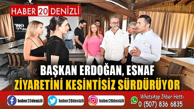 Başkan Erdoğan, Esnaf Ziyaretini Kesintisiz Sürdürüyor