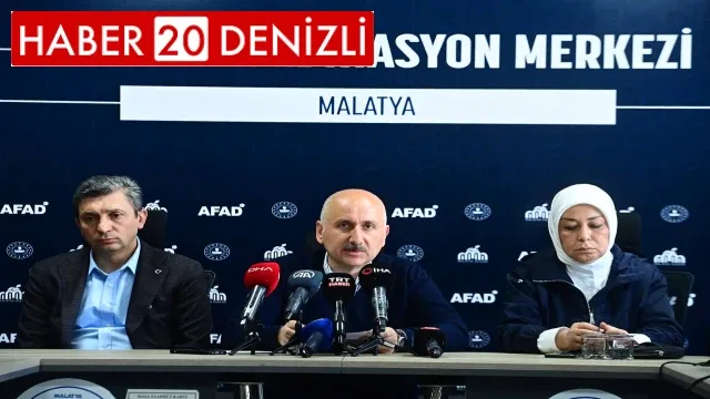 Ulaştırma ve Altyapı Bakanımız Adil Karaismailoğlu, Malatya Afet Koordinasyon Merkezi'nde açıklamalarda bulundu.