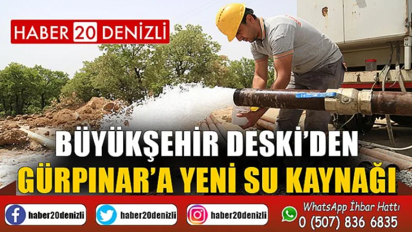 Büyükşehir DESKİ’den Gürpınar’a yeni su kaynağı