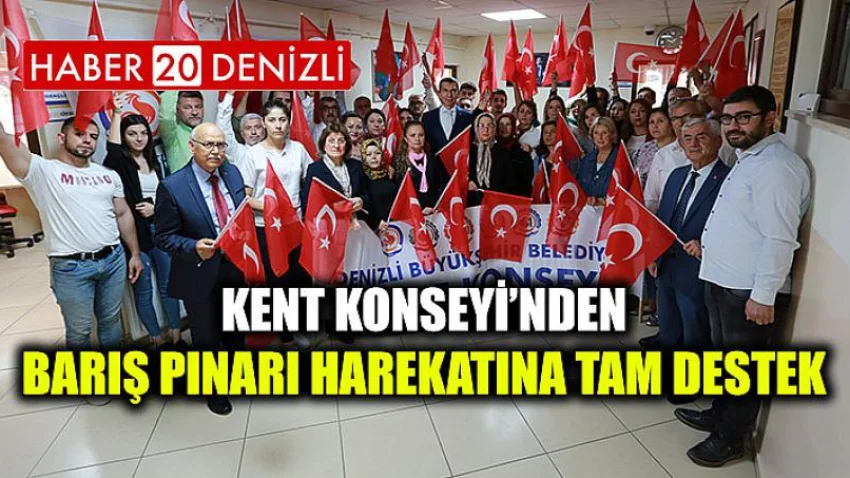Kent Konseyi’nden Barış Pınarı Harekatına tam destek