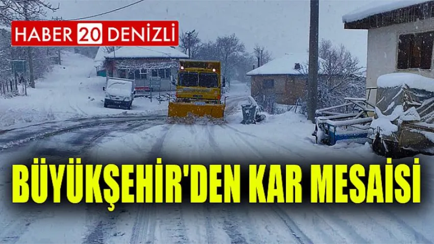 Büyükşehir'den kar mesaisi