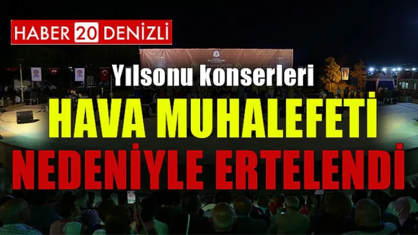 Yılsonu konserleri hava muhalefeti nedeniyle ertelendi
