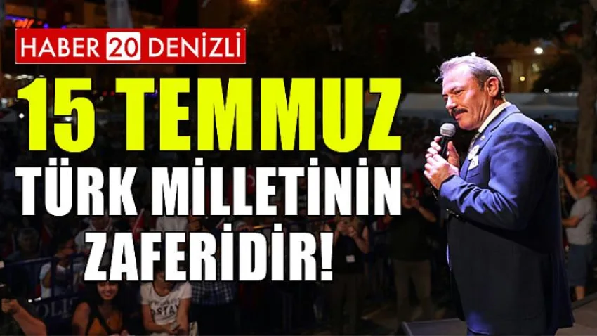 15 Temmuz Türk Milletinin Zaferidir!