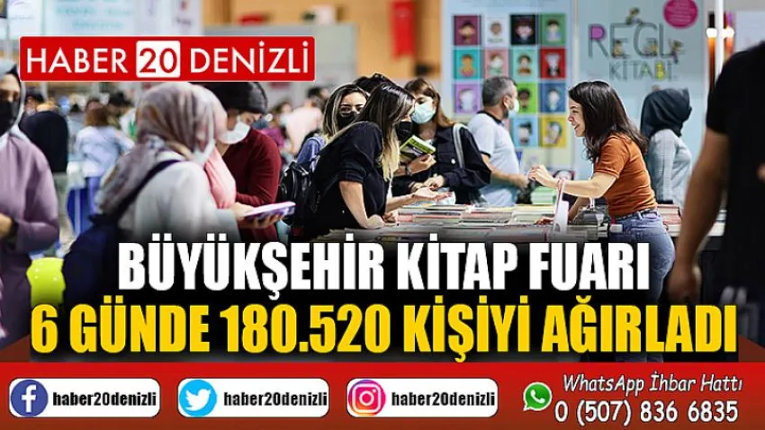 Büyükşehir Kitap Fuarı 6 günde 180.520 kişiyi ağırladı