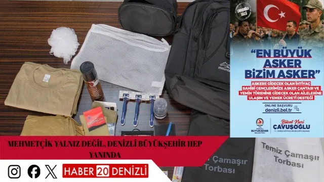 Mehmetçik yalnız değil, Denizli Büyükşehir hep yanında