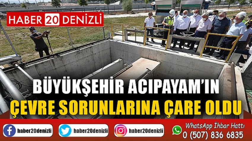 Büyükşehir Acıpayam’ın çevre sorunlarına çare oldu