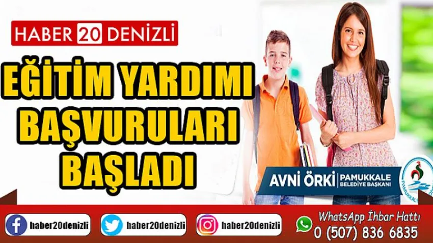 Pamukkale Belediyesi Eğitim Yardımı Başvuruları Başladı