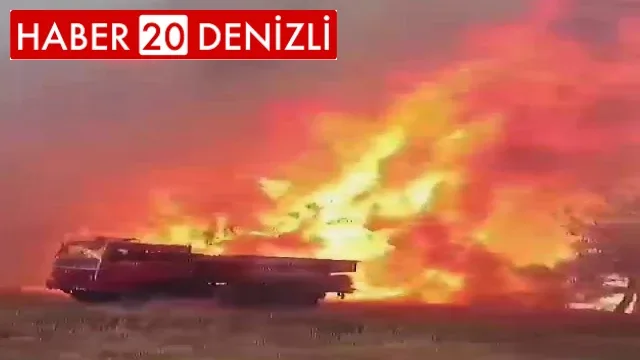 Çanakkale’ye desteğe giden Denizli ekibi alevlerin arasında kaldı