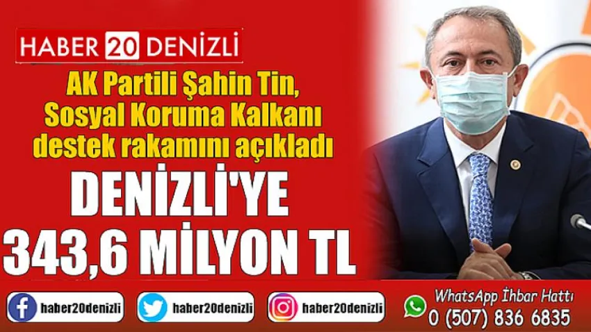 Denizli'ye 343,6 Milyon Tl
