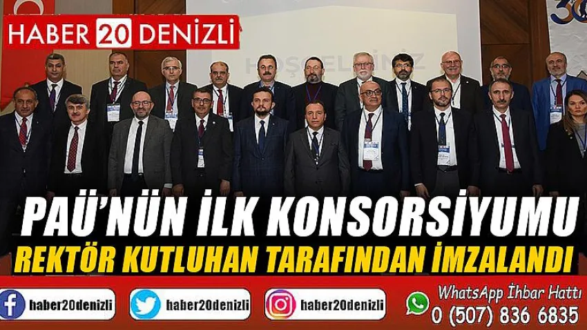 PAÜ’nün ilk konsorsiyumu Rektör Kutluhan tarafından imzalandı