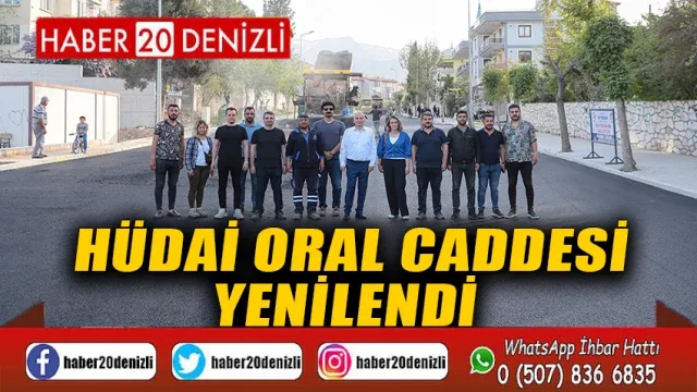Hüdai Oral Caddesi yenilendi