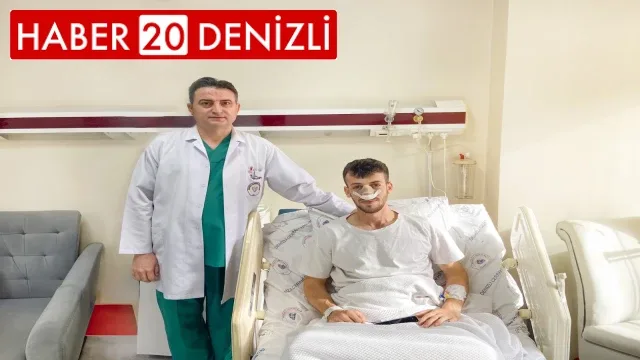 Burnu 3 yerden kırılan Denizlisporlu futbolcu acil ameliyata alındı