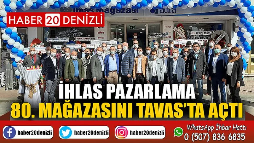 İhlas Pazarlama 80. mağazasını Tavas’ta açtı