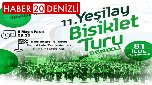 11. Yeşilay Bisiklet Turu hafta sonu yapılacak