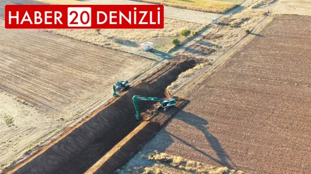 Denizli ovalarında 32 bin metre tahliye kanalı açıldı