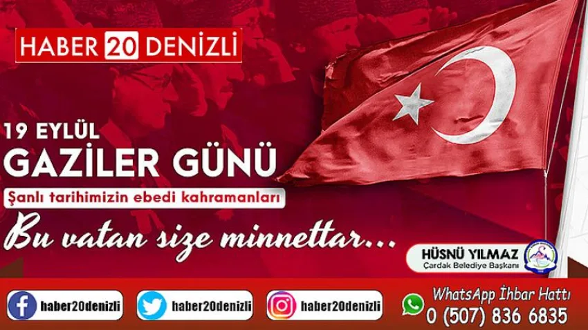 Başkan Yılmaz'dan Gaziler Günü Mesajı