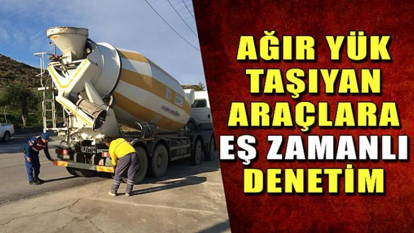 Ağır Yük Taşıyan Araçlara Eş Zamanlı Denetim