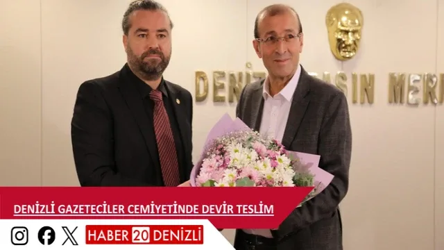 Denizli Gazeteciler Cemiyetinde devir teslim