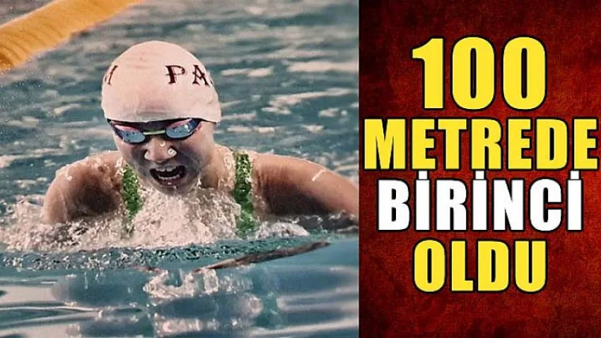 100 Metrede Birinci Oldu