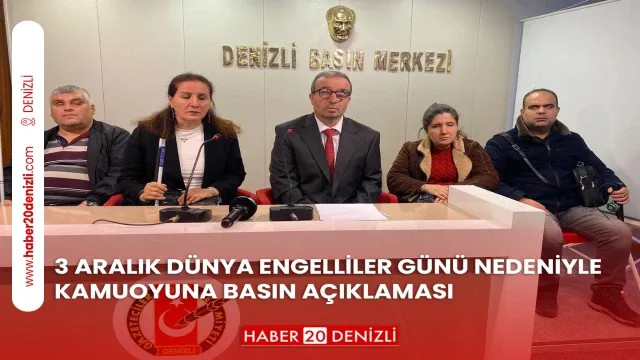 3Arralık Dünya Engelliler Günü Nedeniyle Kamuoyuna Basın Açıklaması
