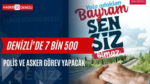 Denizli’de 7 bin 500 güvenlik personeli bayramda görev yapacak