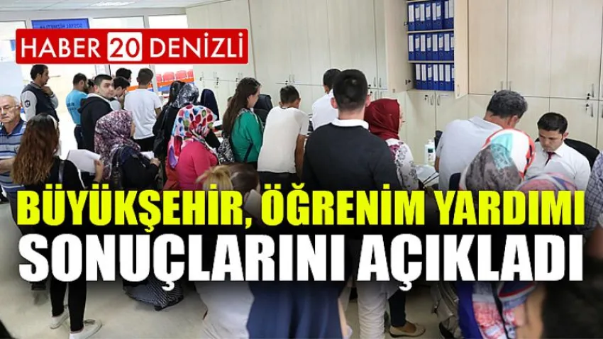Büyükşehir, öğrenim yardımı sonuçlarını açıkladı