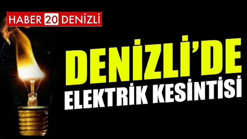 Denizli'de Elektrik Kesintisi