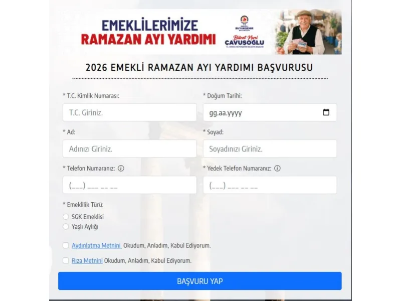 5 bin TL’lik emekli yardımı için başvurular arife günü sona eriyor