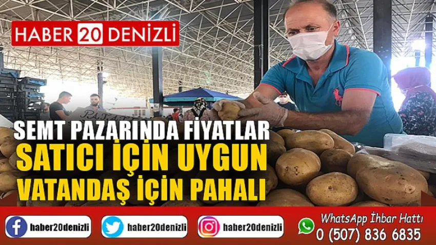 Semt pazarında fiyatlar satıcı için uygun, vatandaş için pahalı