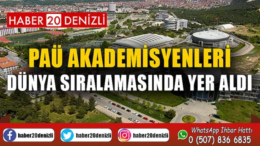 PAÜ Akademisyenleri, Dünya Sıralamasında Yer Aldı