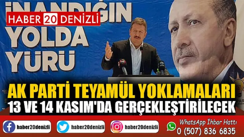 Ak Parti Teyamül Yoklamaları 13 ve 14 Kasım'da Gerçekleştirilecek