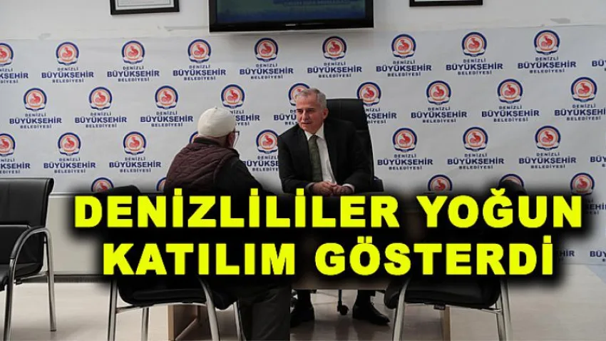 Denizlililer Yoğun Katılım Gösterdi