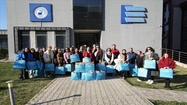 Üniversiteli gençler önce gönülleri sonra dizleri ısıttı