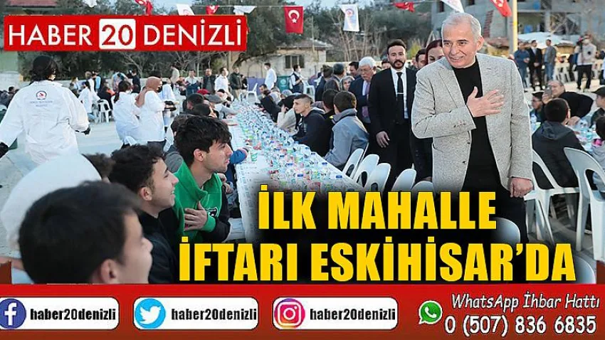 İlk mahalle iftarı Eskihisar’da