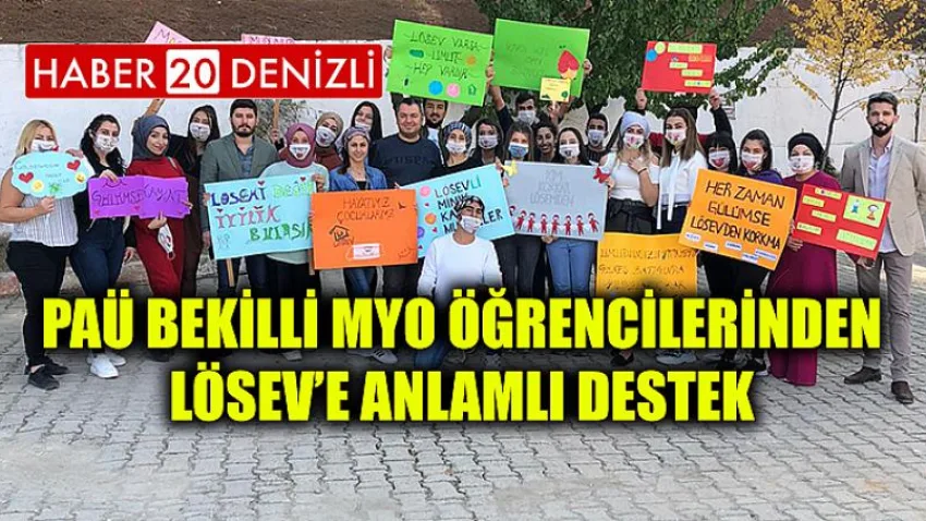 PAÜ Bekilli MYO Öğrencilerinden LÖSEV’e Anlamlı Destek