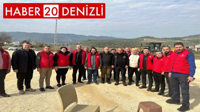 Denizli MHP deprem bölgesine çıkarma yaptı