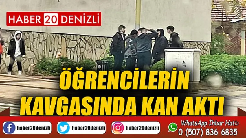 Öğrencilerin kavgasında kan aktı