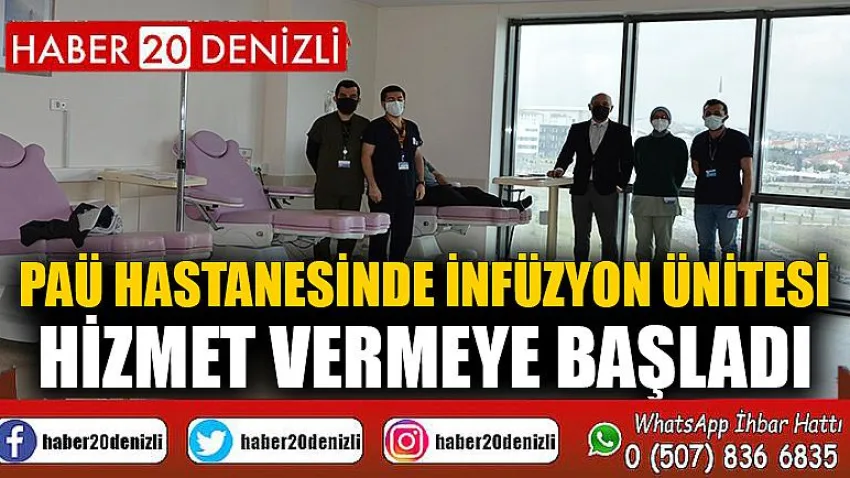 PAÜ Hastanesinde İnfüzyon Ünitesi hizmet vermeye başladı