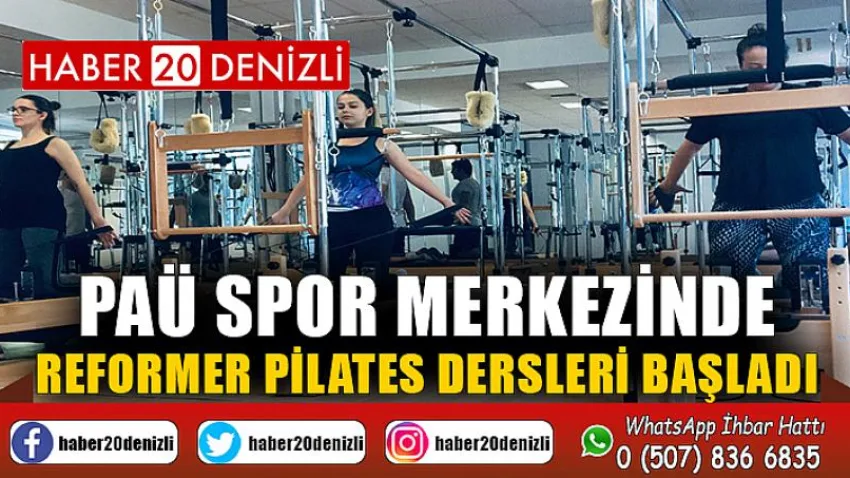 PAÜ Spor Merkezinde reformer pilates dersleri başladı