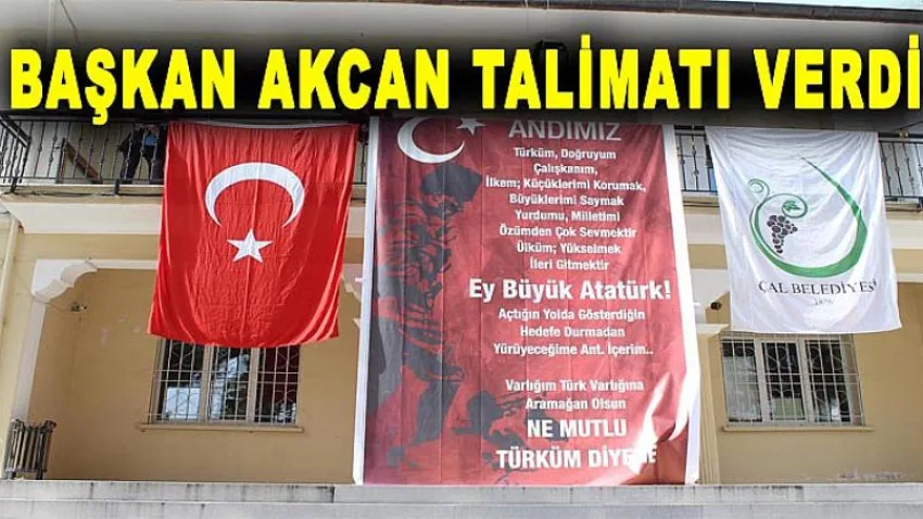 Başkan Akcan Talimatı Verdi