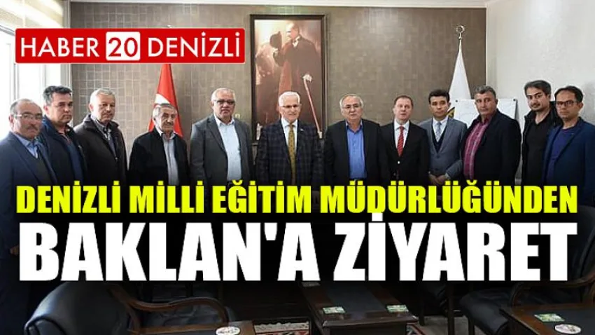Denizli Milli Eğitim Müdürlüğünden Baklan'a Ziyaret