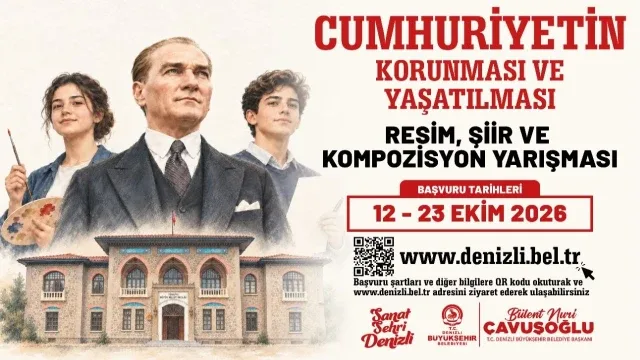 Denizli Büyükşehir’den Cumhuriyet’in 103. yılına özel yarışma