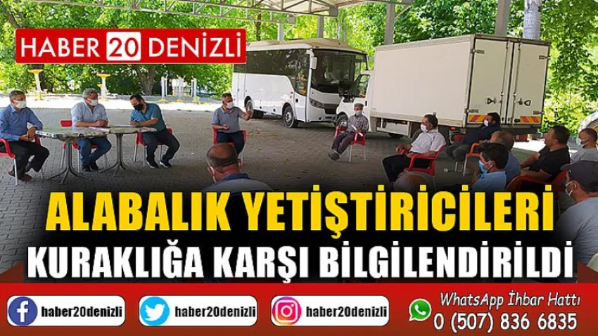Alabalık yetiştiricileri kuraklığa karşı bilgilendirildi