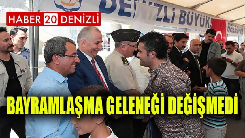 Denizli'de bayramlaşma geleneği değişmedi