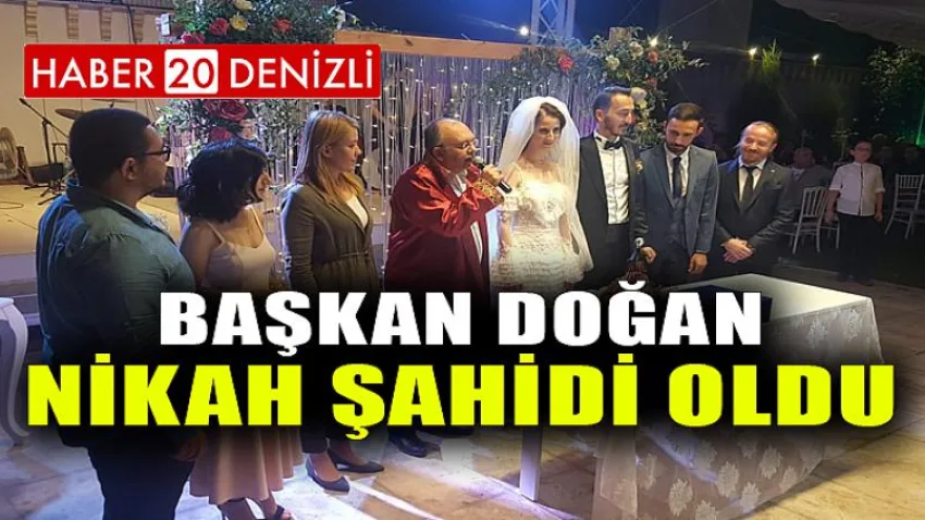 Başkan Doğan Nikah Şahidi Oldu