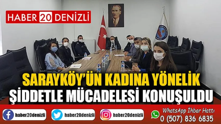 Sarayköy’ün kadına yönelik şiddetle mücadelesi konuşuldu