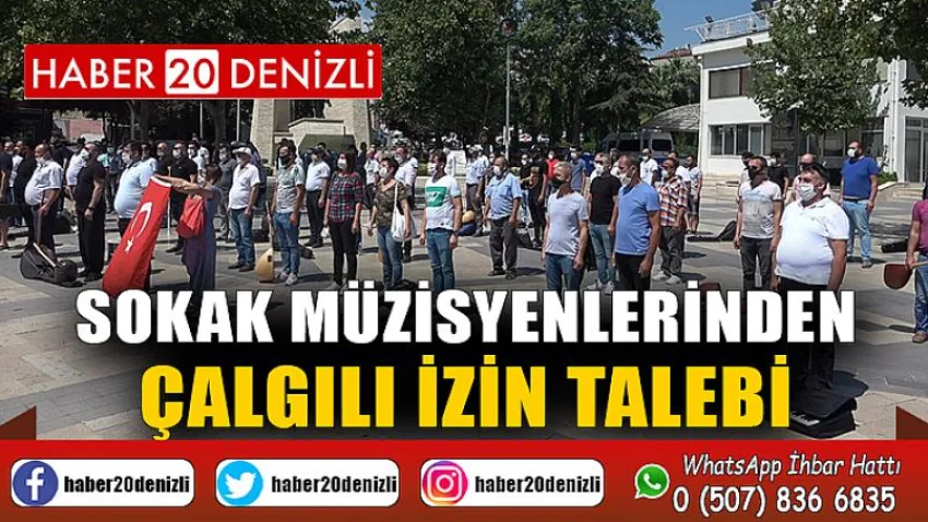 Sokak müzisyenlerinden çalgılı izin talebi